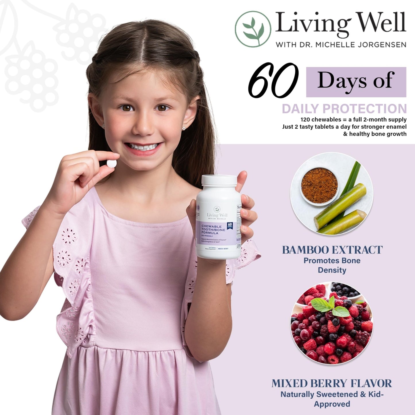 Kids Tooth & Bone Support Bundle | Chewable Calcium + D3 K2 & Liquid Vitamin D Supplement | Dentist-Developed | Strong Teeth, Enamel & Bone Health for Kids | Fluoride-Free, Non-GMO, Gluten-Free - dailyvitalstore