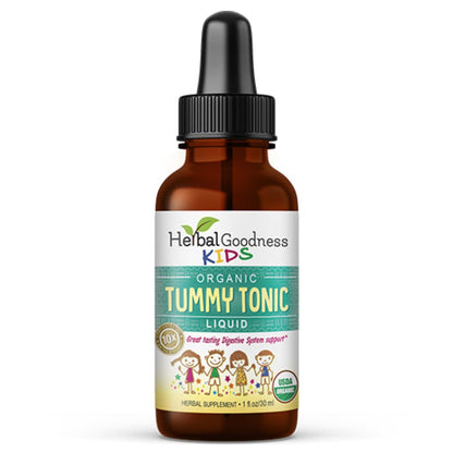Kids Tummy Support Tonic Liquid Extract, Tasty Digestive System Support Supplement for Kids -1oz - Herbal Goodness - dailyvitalstore