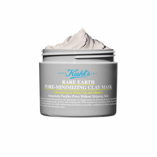 Kiehl's Rare Earth Pore Minimizing Clay Face Mask, Clarifying Facial Mask Reduces Excess Oil, Clogged Pores, Blackheads, and Sebum, With Amazonian White - dailyvitalstore