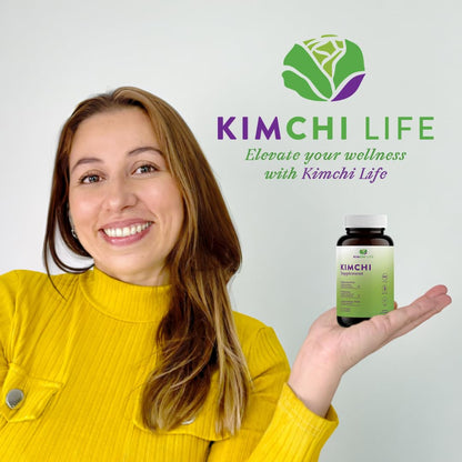 Kimchi Life – Daily Capsules of Premium Fermented Kimchi - Vegan & Natural Nutritional Supplement - Probiotics for Gut Health & Immune Support - dailyvitalstore