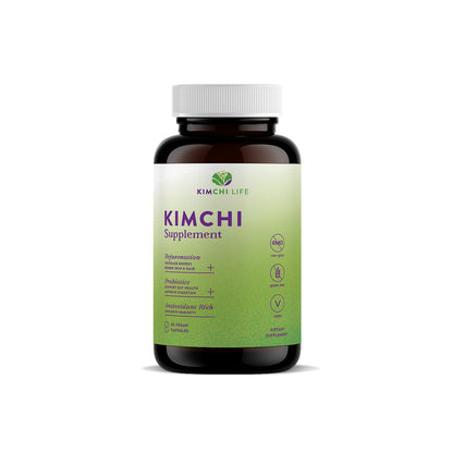Kimchi Life – Daily Capsules of Premium Fermented Kimchi - Vegan & Natural Nutritional Supplement - Probiotics for Gut Health & Immune Support - dailyvitalstore