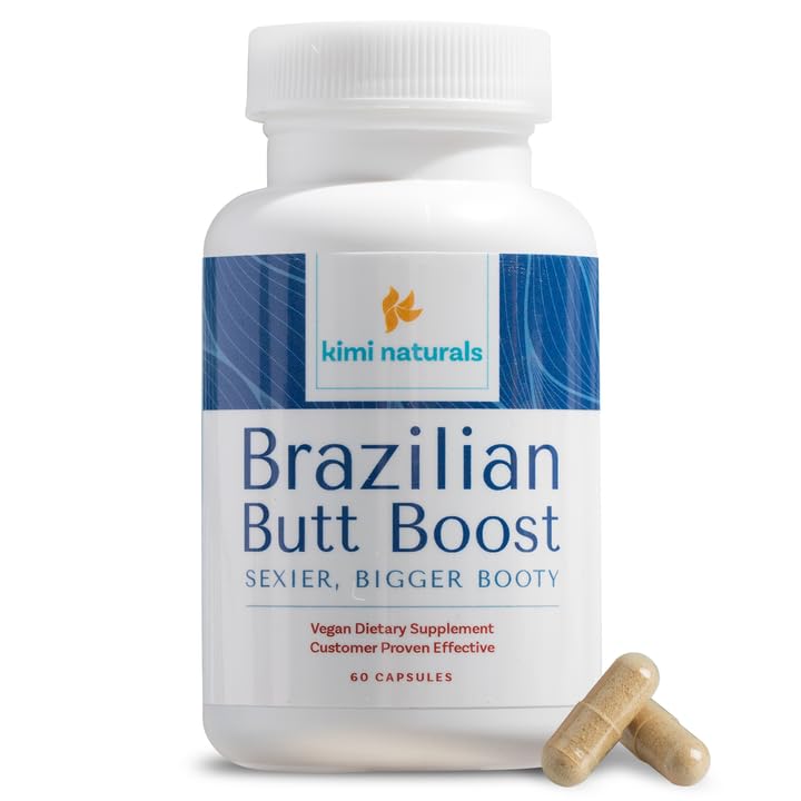 Kimi Naturals Butt Enhancer Pills - Tightening and Butt Lifting Supplements for Bigger Booty and Curvy Hips - Fast Growth Bum Enhancement 60 Capsules - dailyvitalstore