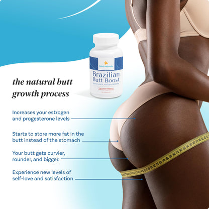Kimi Naturals Butt Enhancer Pills - Tightening and Butt Lifting Supplements for Bigger Booty and Curvy Hips - Fast Growth Bum Enhancement 60 Capsules - dailyvitalstore