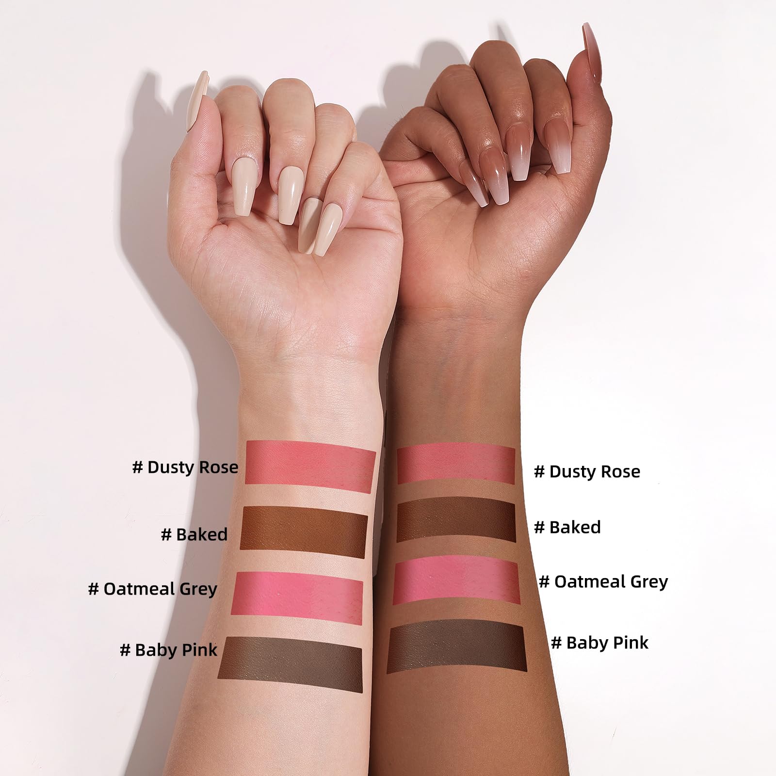 KIMUSE Cream Contour Stick Duo, Cream Blush Stick, Bronzer Shaping Stick, Creamy, Highly Pigmented, Long Lasting, Vegan Face Make Up Sticks - dailyvitalstore