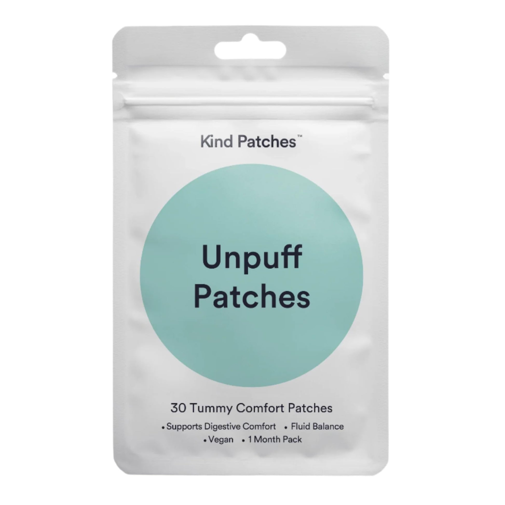 Kind Patches Unpuff Patches with Dandelion Root, Fennel, Artichoke, Ginger, and Turmeric Extract - Vegan - 30 Count - dailyvitalstore