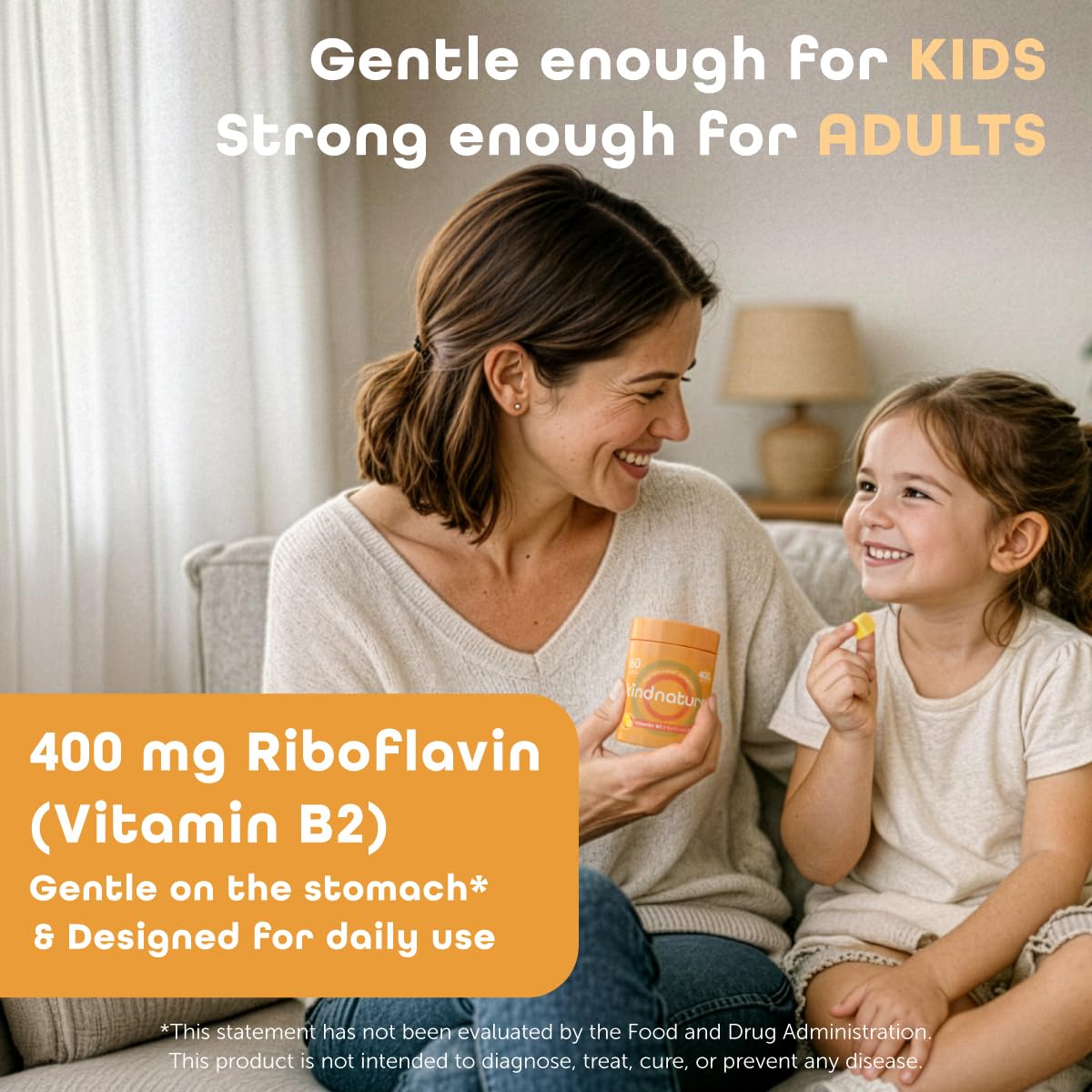 kindnature Vitamin B2 Gummies - Riboflavin 400mg Supplement for Kids & Adults - Non-GMO, Soy & Gluten-Free, Vegan Chewable Gummies (30 Day Supply) (2) - dailyvitalstore
