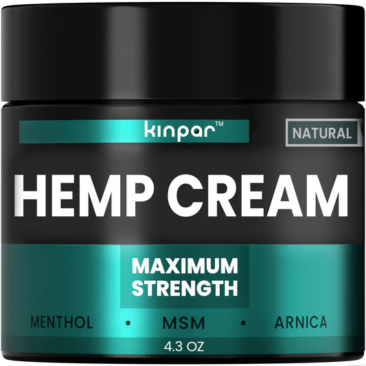 KINPAR Cream - Professional Gel Formula with Natural Turmeric, Arnica, MSM, Glucosamine, Eucalyptus & Emu Oil – Maximum Strength – Formulated in The USA - 4 oz - dailyvitalstore