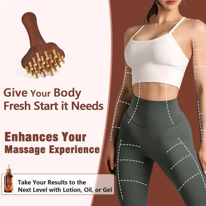 KintKita Wood Therapy Massage Tools,Lymphatic Drainage Massager Helps Reduce Cellulite for Belly Arms & Legs, Anti Cellulite Massager Body Sculpting Tools for Body Contouring & Muscle Relief - dailyvitalstore