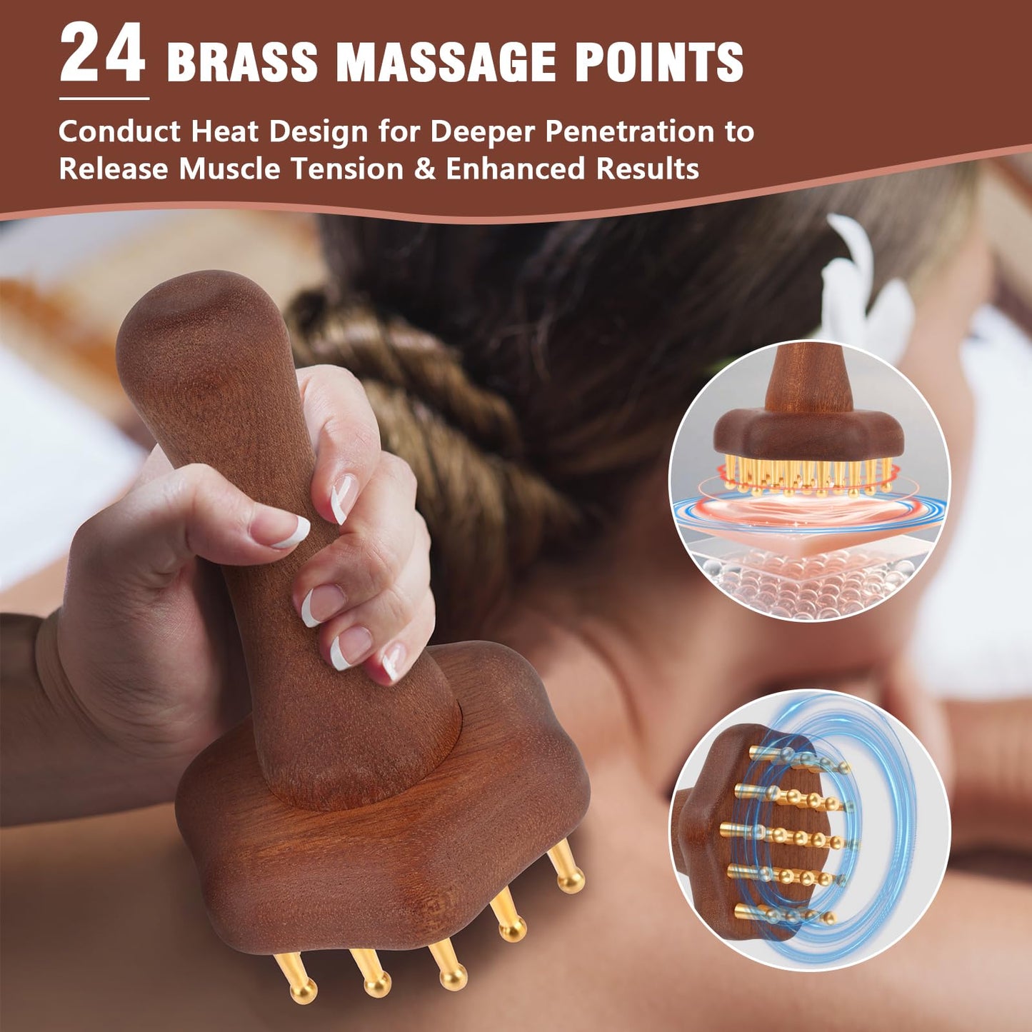 KintKita Wood Therapy Massage Tools,Lymphatic Drainage Massager Helps Reduce Cellulite for Belly Arms & Legs, Anti Cellulite Massager Body Sculpting Tools for Body Contouring & Muscle Relief - dailyvitalstore