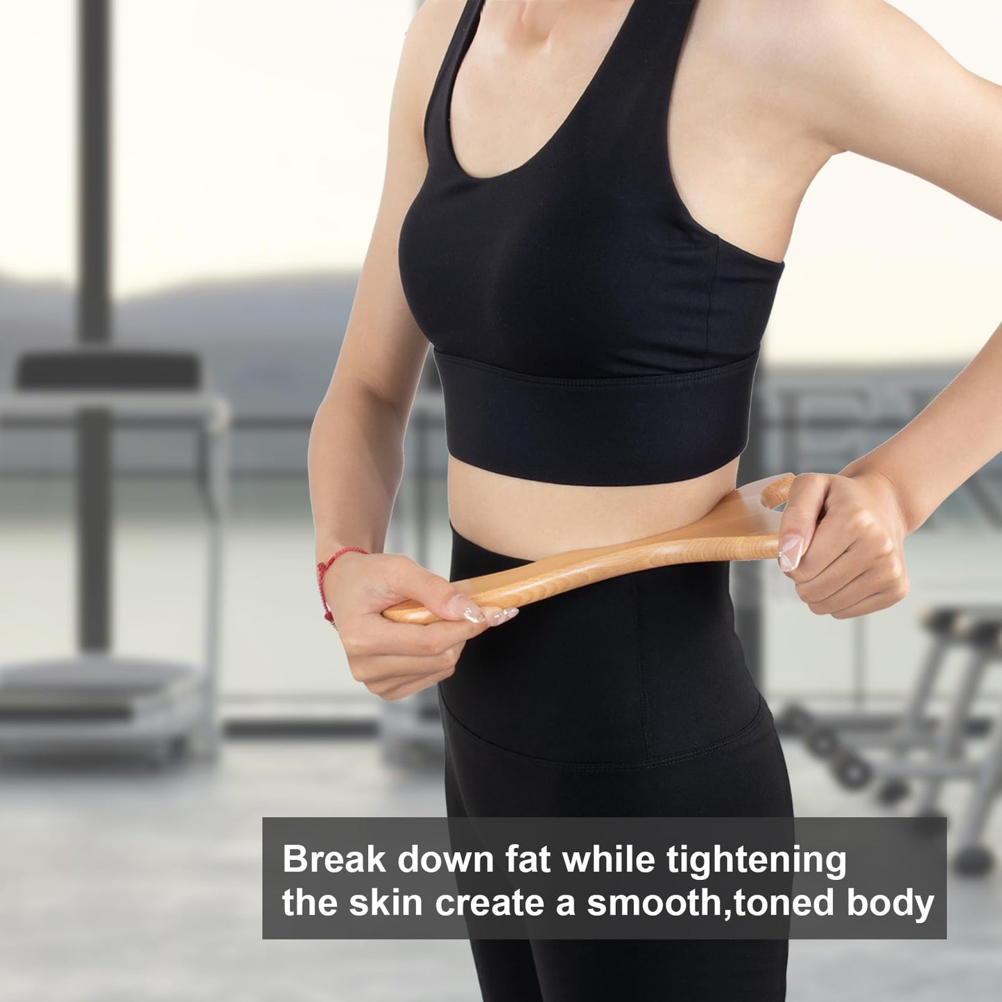 KintKita Wood Therapy Massage Tools,Wooden Lymphatic Drainage Massager, Cellulite Remover Body Sculpting Tool for Cellulite Reduction,Muscle Tension Release,Body Contouring-12 * 6 in - dailyvitalstore
