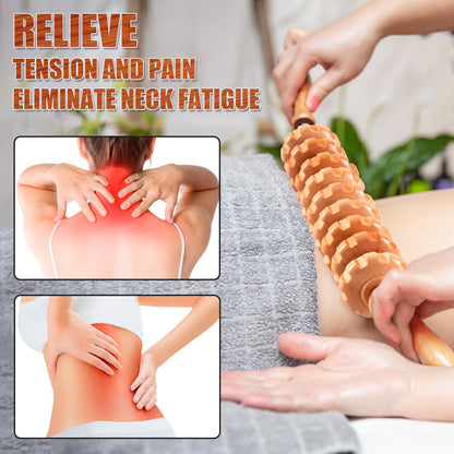 KintKita Wood Therapy Massage Tools,Wooden Massager Stick Roller Lymphatic Drainage Tool,Maderoterapia Kit Self Massage Roller Tool for Cellulite Reduction,Muscle Tension and Body Shaping,Contouring - dailyvitalstore