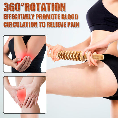 KintKita Wood Therapy Massage Tools,Wooden Massager Stick Roller Lymphatic Drainage Tool,Maderoterapia Kit Self Massage Roller Tool for Cellulite Reduction,Muscle Tension and Body Shaping,Contouring - dailyvitalstore