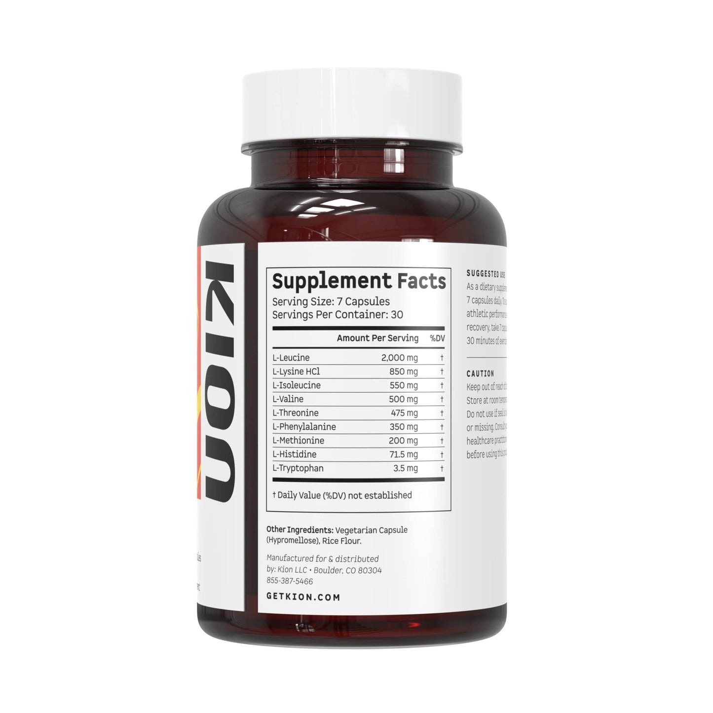 Kion Aminos Essential Amino Acids Capsules | The Building Blocks for Muscle Recovery, Reduced Cravings, Better Cognition, Immunity, and More | 30 Servings - dailyvitalstore