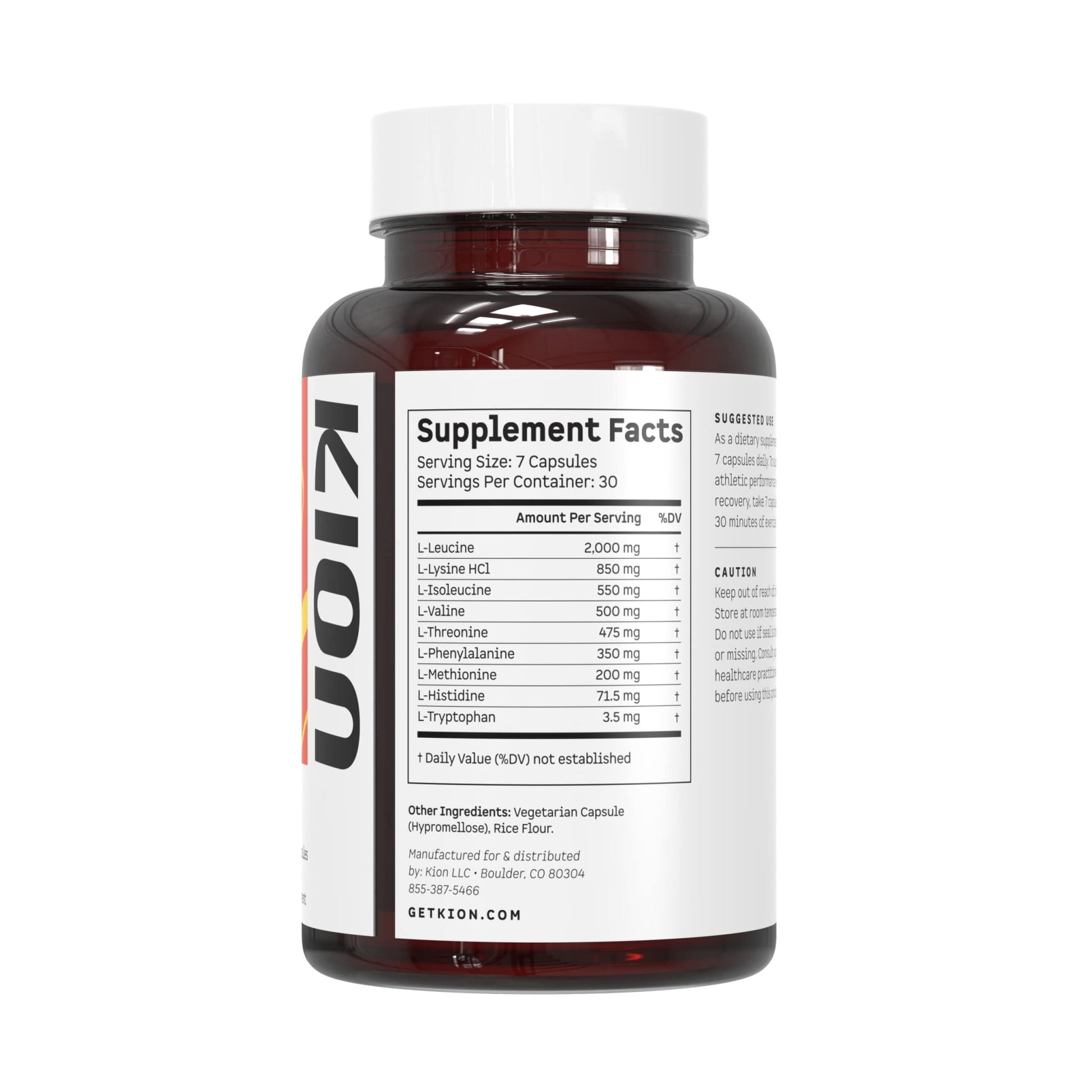 Kion Aminos Essential Amino Acids Capsules | The Building Blocks for Muscle Recovery, Reduced Cravings, Better Cognition, Immunity, and More | 30 Servings - dailyvitalstore