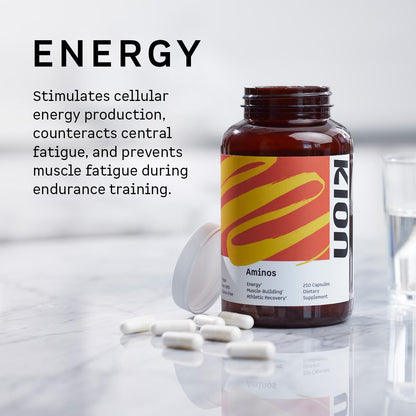 Kion Aminos Essential Amino Acids Capsules | The Building Blocks for Muscle Recovery, Reduced Cravings, Better Cognition, Immunity, and More | 30 Servings - dailyvitalstore