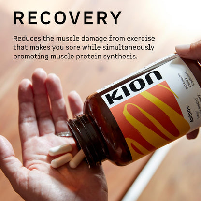 Kion Aminos Essential Amino Acids Capsules | The Building Blocks for Muscle Recovery, Reduced Cravings, Better Cognition, Immunity, and More | 30 Servings - dailyvitalstore