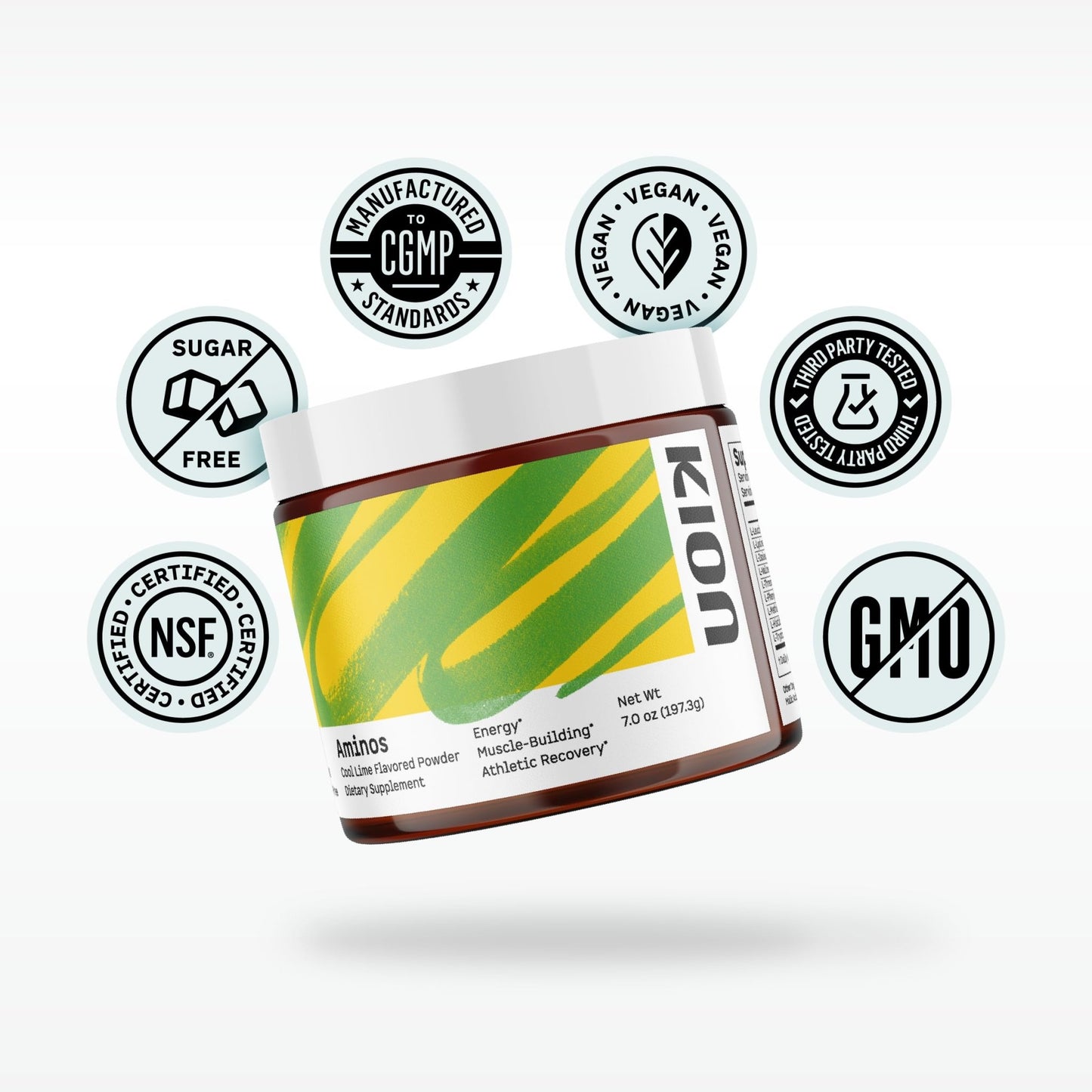 Kion Aminos - Essential Amino Acids Supplement, Essential Amino Acids Powder for Muscle Recovery, BCAA EAA No Caffeine, Amino Acid Powder, Essential Amino Energy - 30 Servings, Mixed Berry - dailyvitalstore