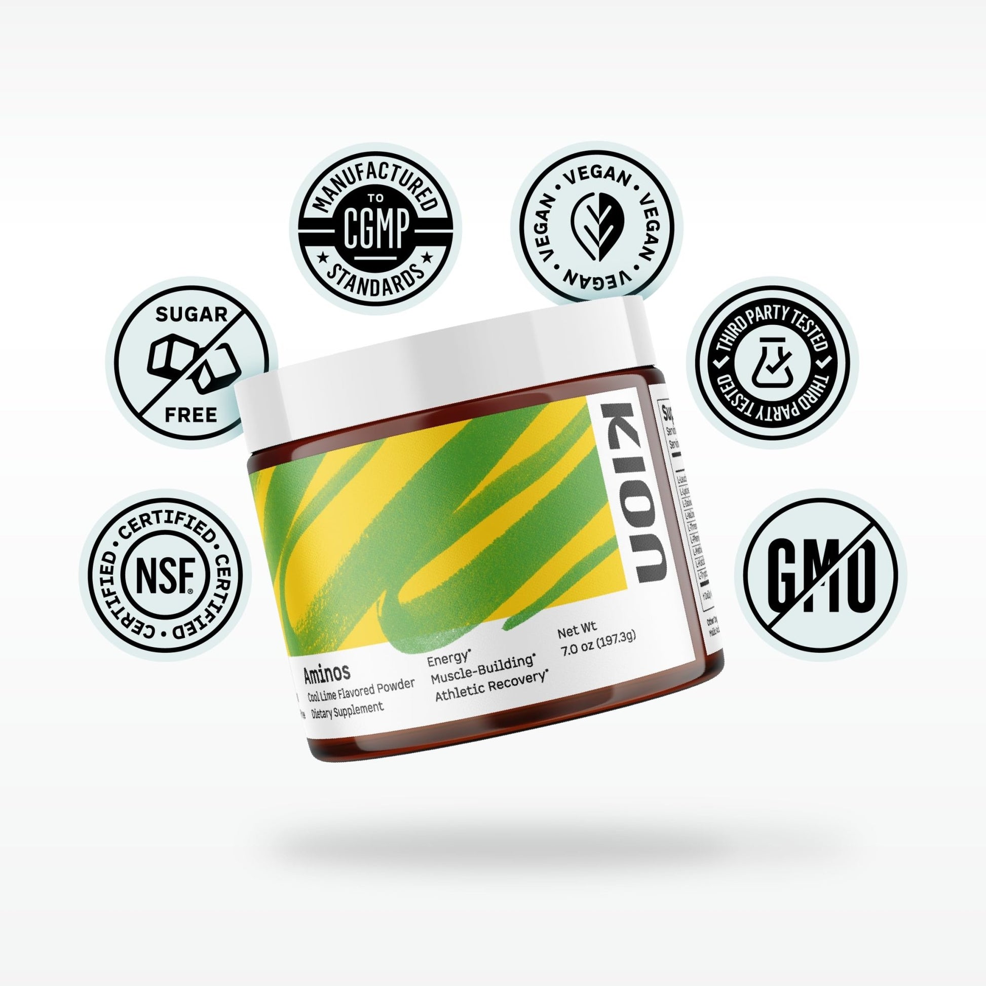 Kion Aminos - Essential Amino Acids Supplement, Essential Amino Acids Powder for Muscle Recovery, BCAA EAA No Caffeine, Amino Acid Powder, Essential Amino Energy - 30 Servings, Mixed Berry - dailyvitalstore