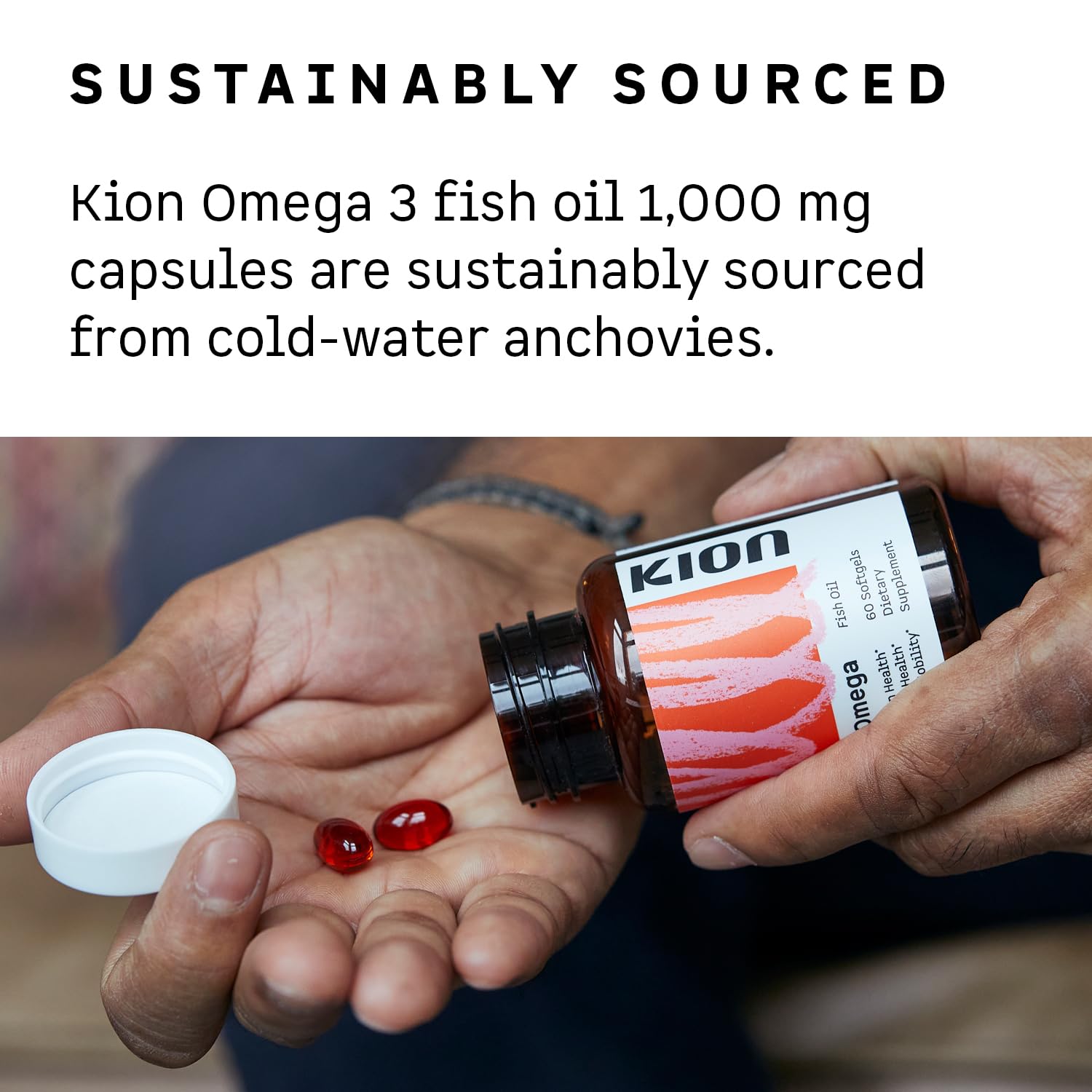 Kion Omega - Omega 3 Fatty Acid Supplements - DHA Supplements - Mini Fish Oil Softgels - Omega 3 DHA EPA Fish Oil Pills - Fish Oil 1,000 mg - 30 Servings - dailyvitalstore