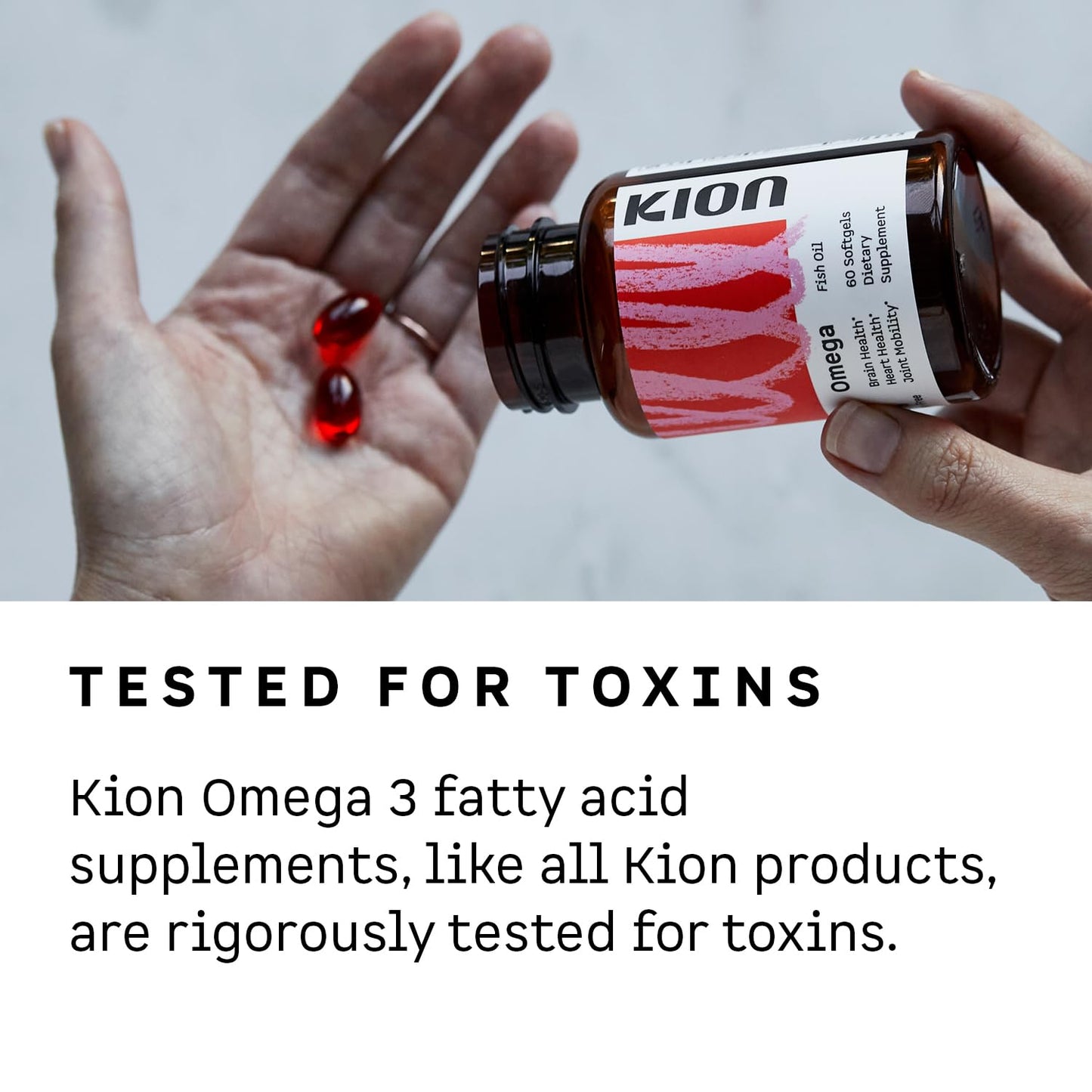 Kion Omega - Omega 3 Fatty Acid Supplements - DHA Supplements - Mini Fish Oil Softgels - Omega 3 DHA EPA Fish Oil Pills - Fish Oil 1,000 mg - 30 Servings - dailyvitalstore