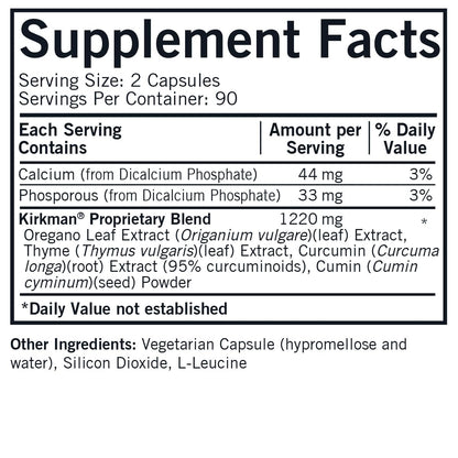 Kirkman CD-Herbal - Hypoallergenic -180 Vegetarian Capsules - dailyvitalstore