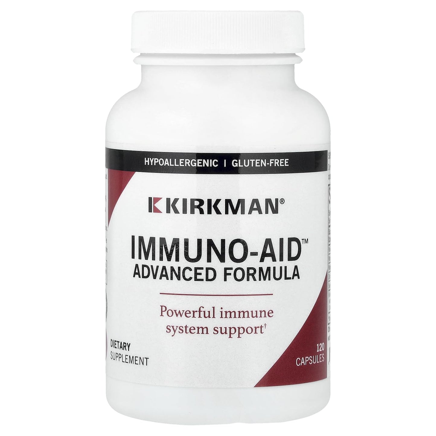 Kirkman - Immuno-Aid Advanced Formula - 120 Capsules - Immune Support - Potent Proprietary Blend - Hypoallergenic - dailyvitalstore