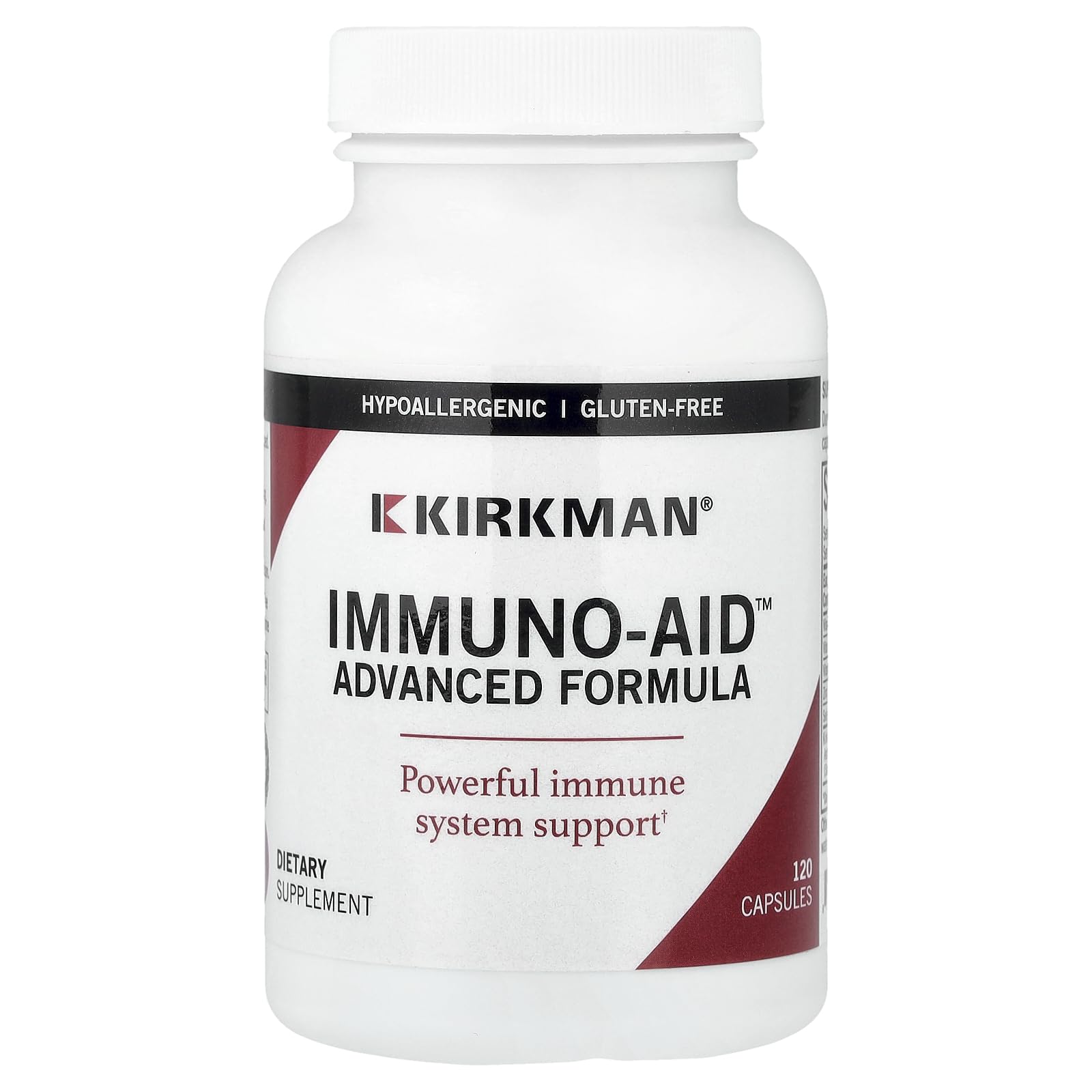 Kirkman - Immuno-Aid Advanced Formula - 120 Capsules - Immune Support - Potent Proprietary Blend - Hypoallergenic - dailyvitalstore