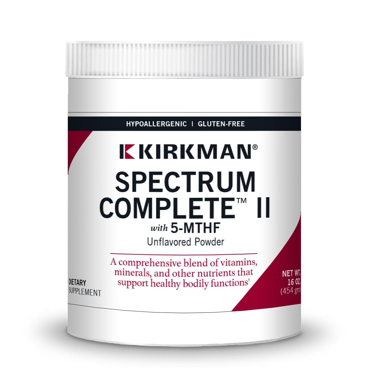 Kirkman Spectrum Complete II Powder - Hypoallergenic - 454 gm/16 oz - dailyvitalstore