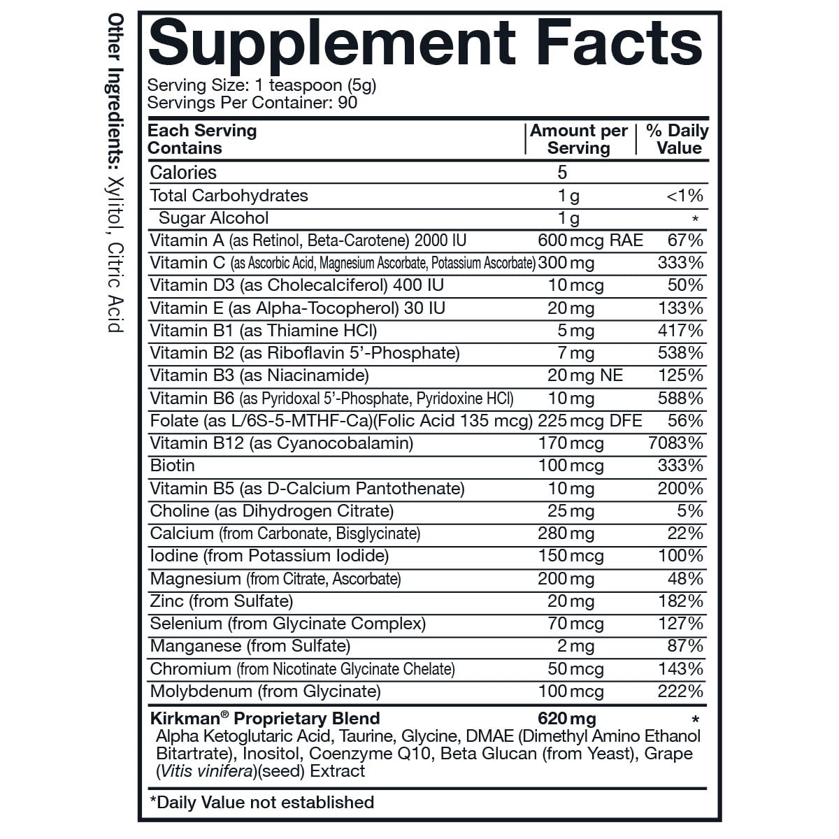 Kirkman Spectrum Complete II Powder - Hypoallergenic - 454 gm/16 oz - dailyvitalstore