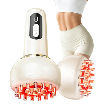 Kitusi Lymphatic Drainage Massager & Anti Cellulite Massage Tool, for Legs, Arms & Belly, Body,Helps Reduce Stretch Marks & Cellulite,with Microcurrent, Light Heat & Vibration - dailyvitalstore