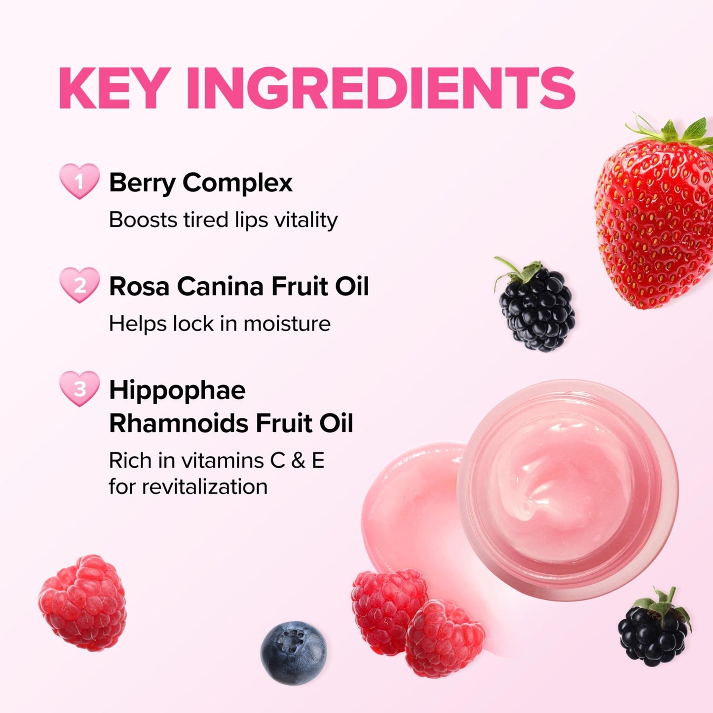Klavuu Lip Mask Sleeping Pack (0.7oz) – Overnight Deep Hydrating Korean Lip Balm Treatment for Very Dry, Chapped Lips | Lip Lightening & Plumping with Instant Hydration | Gentle Exfoliating (Berry) - dailyvitalstore