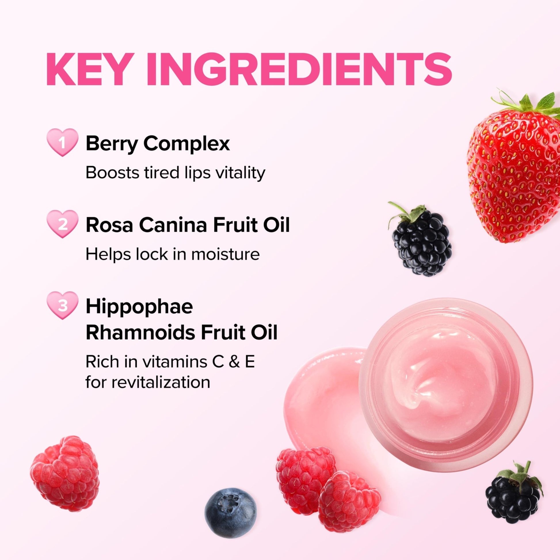 Klavuu Lip Mask Sleeping Pack (0.7oz) – Overnight Deep Hydrating Korean Lip Balm Treatment for Very Dry, Chapped Lips | Lip Lightening & Plumping with Instant Hydration | Gentle Exfoliating (Berry) - dailyvitalstore