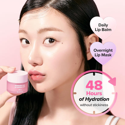 Klavuu Lip Mask Sleeping Pack (0.7oz) – Overnight Deep Hydrating Korean Lip Balm Treatment for Very Dry, Chapped Lips | Lip Lightening & Plumping with Instant Hydration | Gentle Exfoliating (Berry) - dailyvitalstore