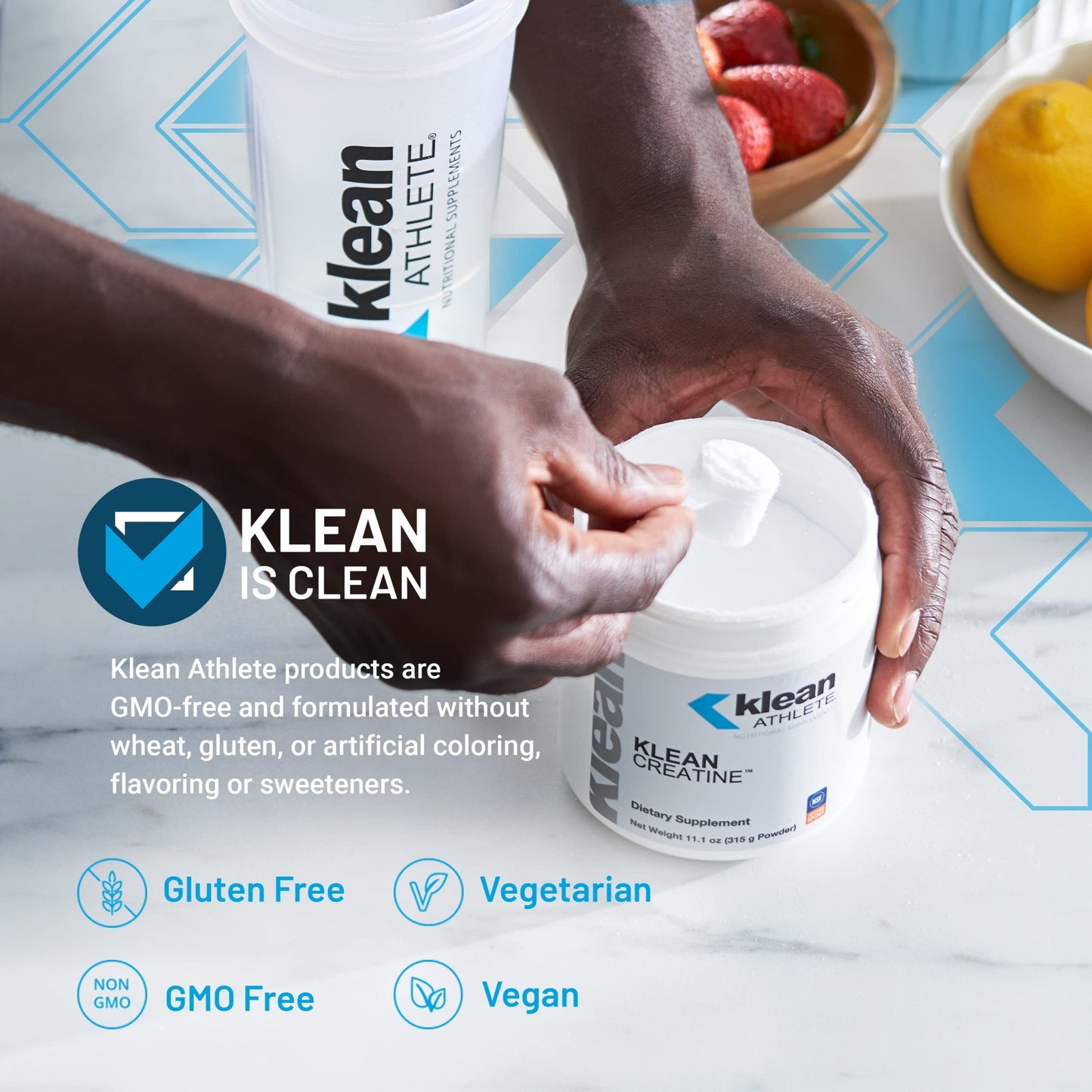Klean Athlete Klean Creatine - Supports Muscle Strength, Performance & Recovery from Strenuous Exercise* - NSF Certified for Sport - 11.1 Ounces - Unflavored - dailyvitalstore