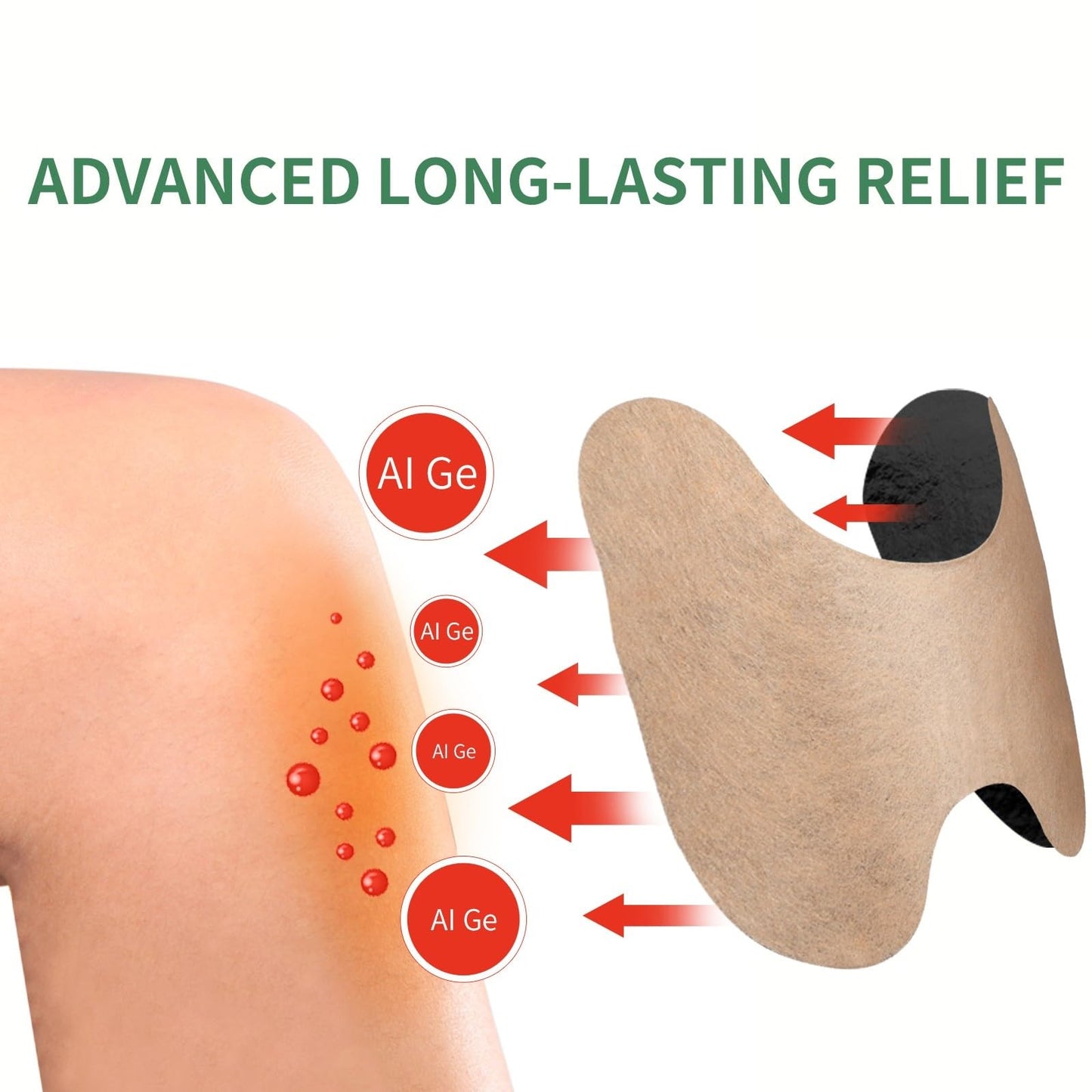 Knee Patch 72 Pcs, for The Relief of Muscle Pain in Joints, Neck and Shoulders, Long-Lasting Warm Knee Patches - dailyvitalstore