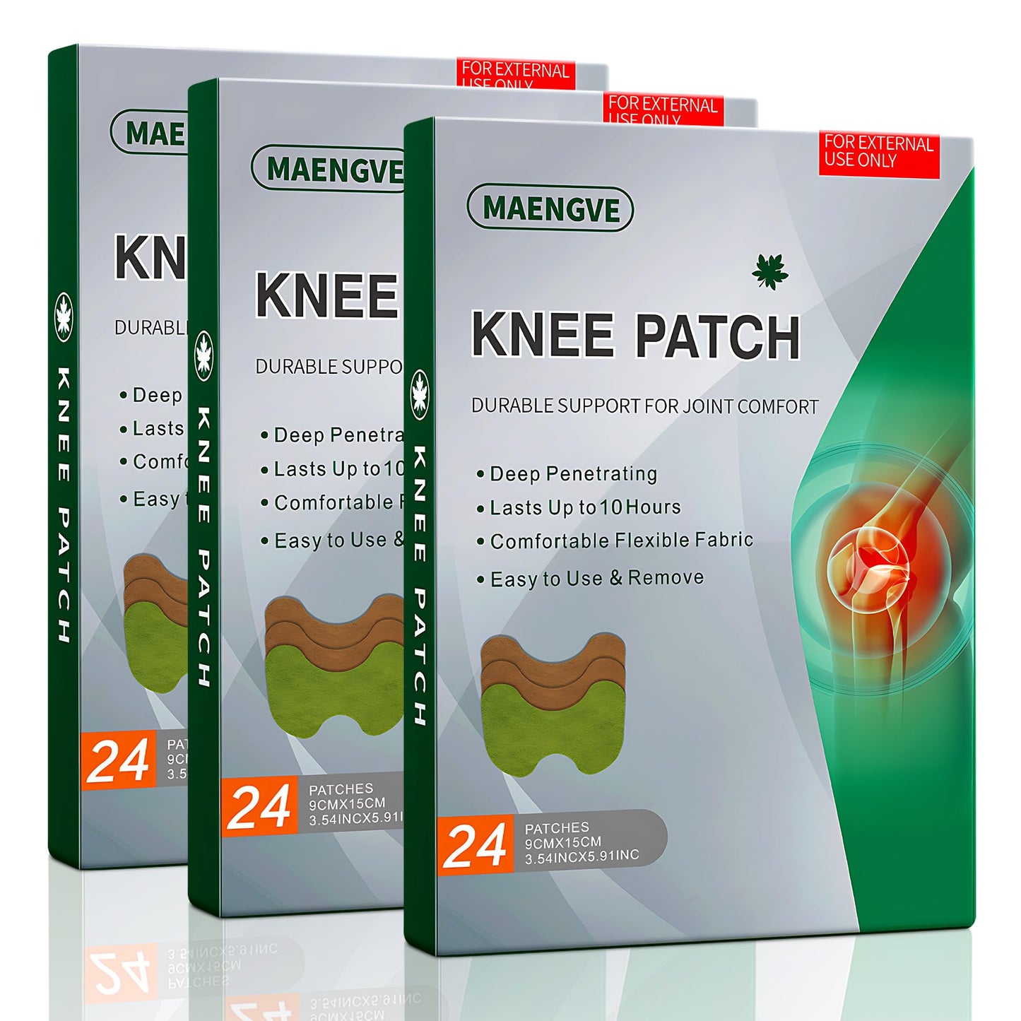 Knee Patch 72 Pcs, for The Relief of Muscle Pain in Joints, Neck and Shoulders, Long-Lasting Warm Knee Patches - dailyvitalstore