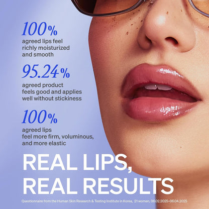 KNEMO LipLock Jelly Serum for Dry Lips, Long-Lasting, Hydrating, Plumping, Glossy Mask with Rose PDRN, Carrot Collagen, Pillow Peptide, Moisturizing Tinted Lip Balm. (Crystal Clear) - dailyvitalstore