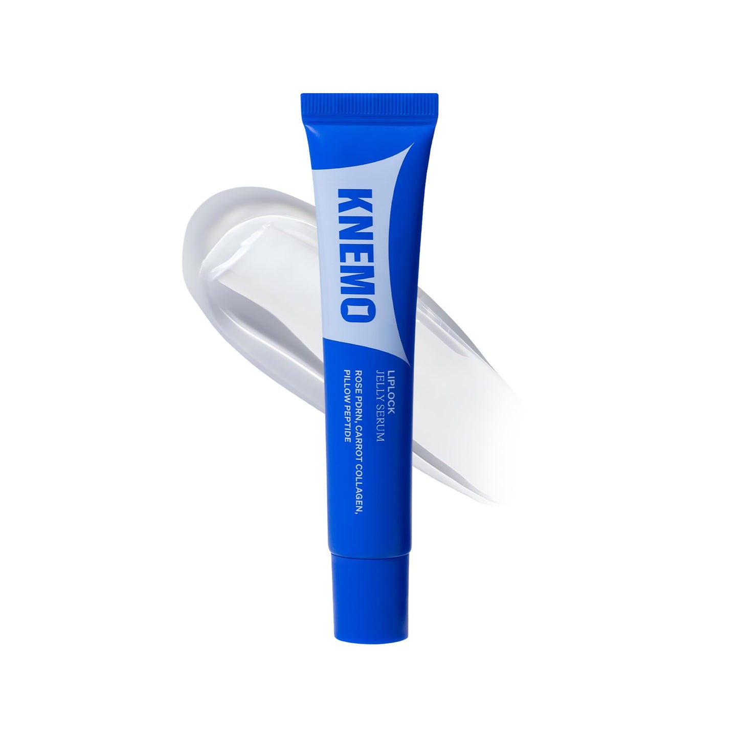 KNEMO LipLock Jelly Serum for Dry Lips, Long-Lasting, Hydrating, Plumping, Glossy Mask with Rose PDRN, Carrot Collagen, Pillow Peptide, Moisturizing Tinted Lip Balm. (Crystal Clear) - dailyvitalstore
