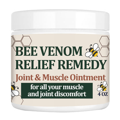 KOKOMAANE Bee Venom Muscle Bone Cream, Fast Acting, for Back, Neck, Hand, Foot, Knee, Muscle, Shoulder, Topical, Wrist, Elbow, Hip, Nerve, Plantar, Ankle, Foot discomfort, Vitamin B6 - dailyvitalstore