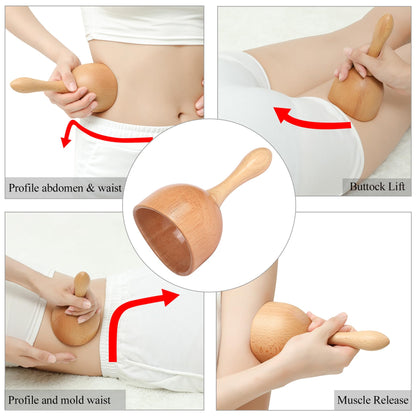 Komogir 3-in-1 Wood Therapy Massage Tools Lymphatic Drainage Massager Wooden Massager for Maderoterapia,Anti-Cellulite, Body Sculpting & Contouring - dailyvitalstore