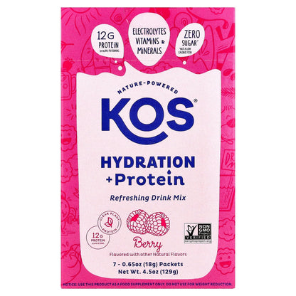 Kos Berry Hydration Protein 7ct, 0.65 OZ - dailyvitalstore