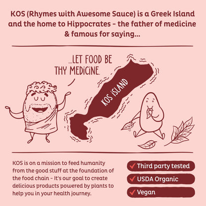 KOS Mushroom Coffee - USDA Certified Organic - Dark Chocolate Mocha Flavor - Mushroom Coffee Latte Powder with Reishi, Cordyceps, Lion's Mane, Chaga & Turkey Tail Mushrooms - dailyvitalstore