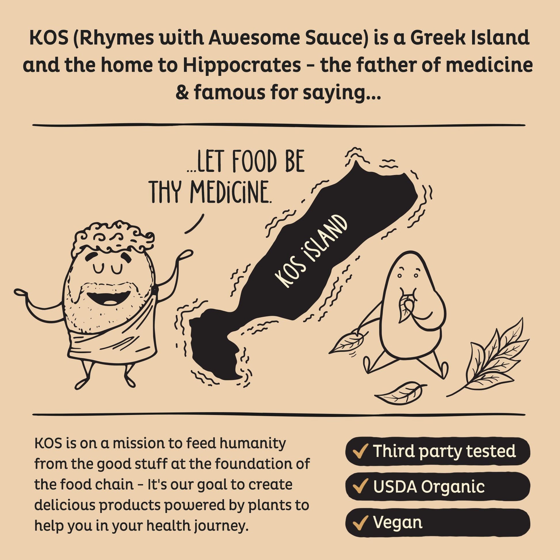KOS Organic Plant Based Protein Powder, Chocolate Peanut Butter - Delicious Vegan Protein Powder - Keto Friendly, Gluten Free, Dairy Free & Soy Free - 15 Servings - dailyvitalstore