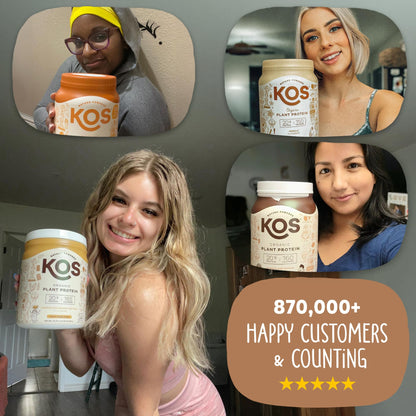 KOS Organic Plant Based Protein Powder, Chocolate Peanut Butter - Delicious Vegan Protein Powder - Keto Friendly, Gluten Free, Dairy Free & Soy Free - 15 Servings - dailyvitalstore