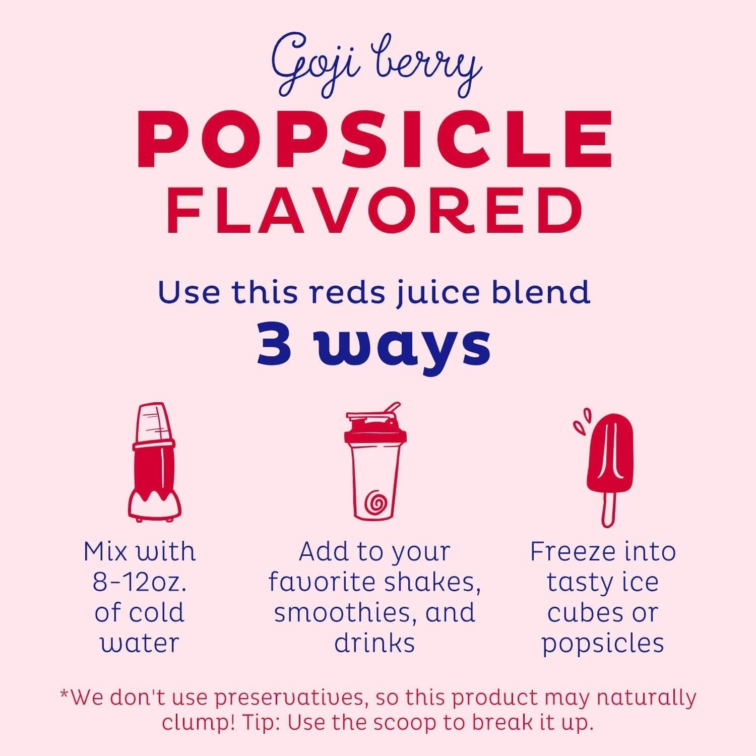 KOS Reds Superfood Powder for Antioxidants - USDA Certified Organic Beet Root, Goji Berries, Acai, Pomegranate, Coconut Water & Digestion Enzymes- Goji Berry Popsicle Flavor Juice Mix - 28 Servings - dailyvitalstore