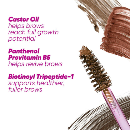 Kosas Air Brow Tinted Eyebrow Gel – Volumizing Brow Gel with Flexible Long-Lasting Hold, Medium Brown - dailyvitalstore