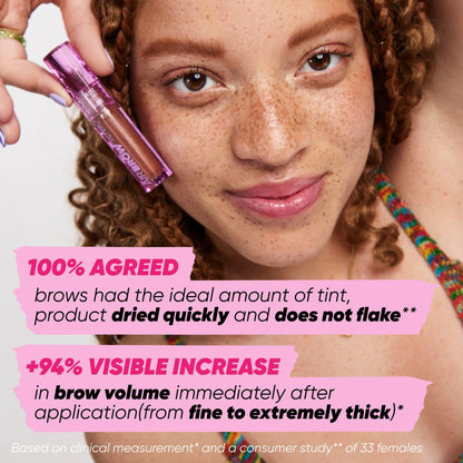 Kosas Air Brow Tinted Eyebrow Gel – Volumizing Brow Gel with Flexible Long-Lasting Hold, Medium Brown - dailyvitalstore