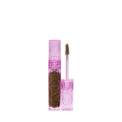 Kosas Air Brow Tinted Eyebrow Gel – Volumizing Brow Gel with Flexible Long-Lasting Hold, Medium Brown - dailyvitalstore