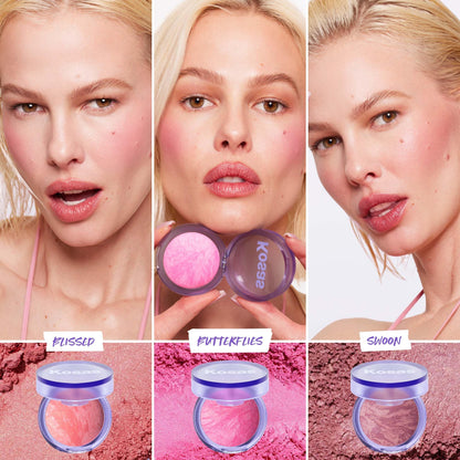 Kosas Blush is Life –Talc-Free Dimensional Blush Baked with Squalane & Hyaluronic Acid – Long Wear, Safe for Sensitive Skin - Swoon - dailyvitalstore