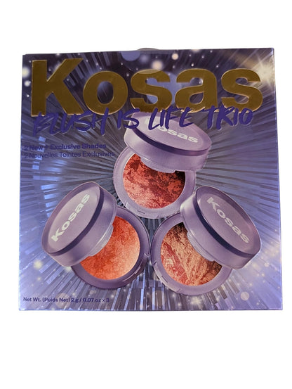Kosas Blush Is Life Trio – Limited Edition 3-Piece Cream Blush Set, 0.07 oz Each – Buildable Radiant Color for All Skin Tones - dailyvitalstore